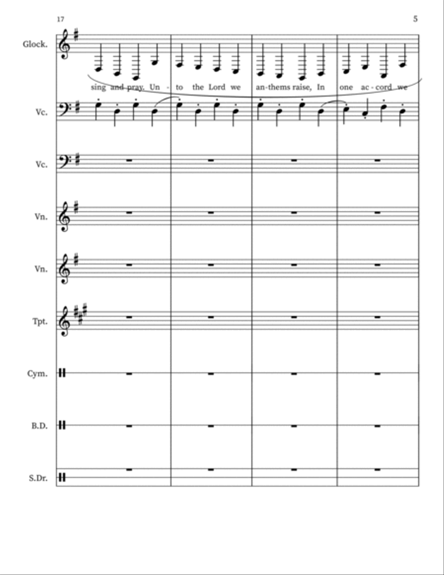 Church Bells Church Bells Small Ensemble scores gallery preview page 5
