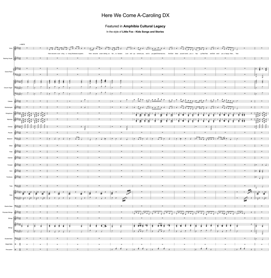 Here We Come A-Caroling DX Piccolo scores gallery preview page 1