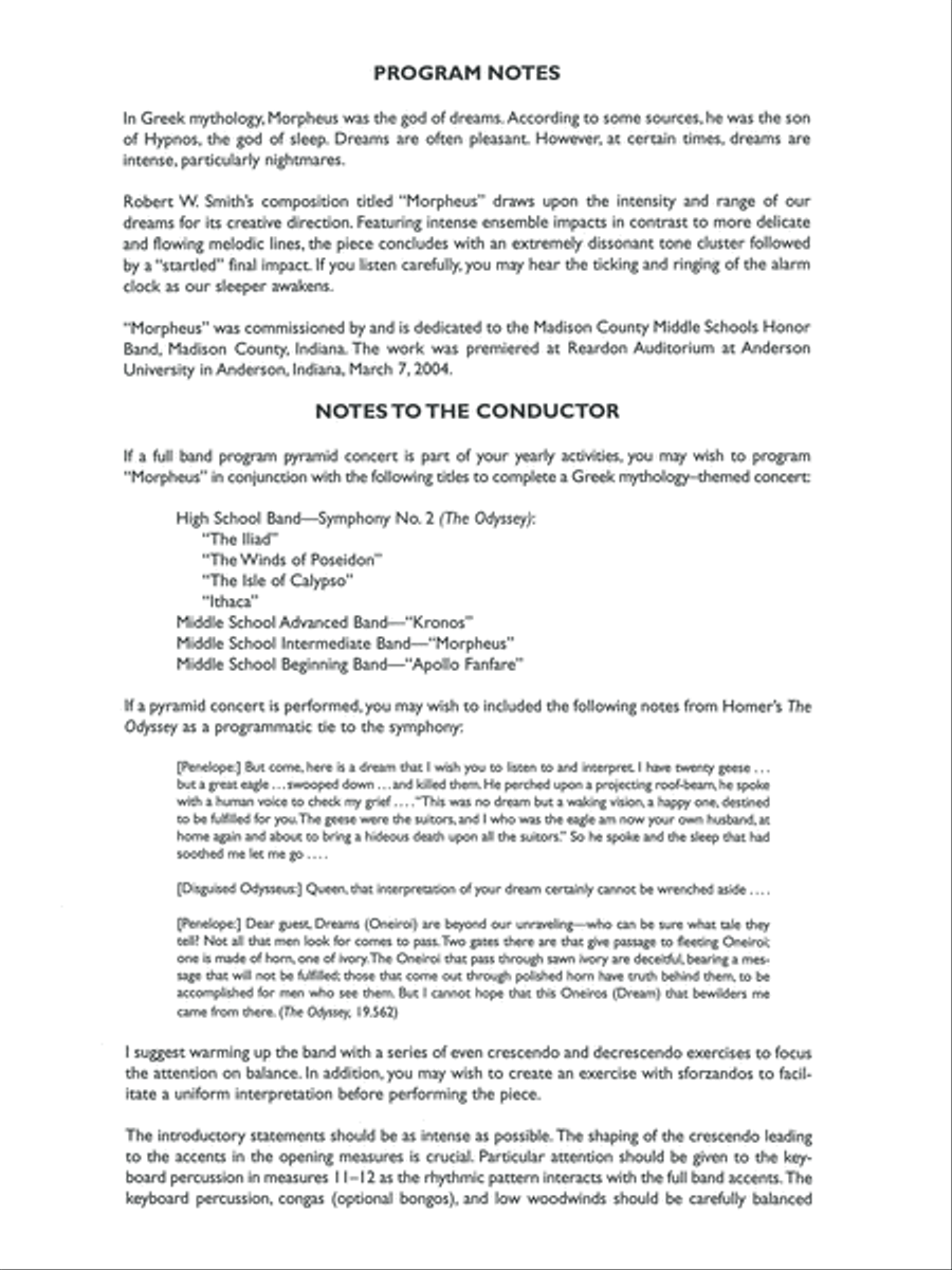 Morpheus Concert Band scores gallery preview page 3