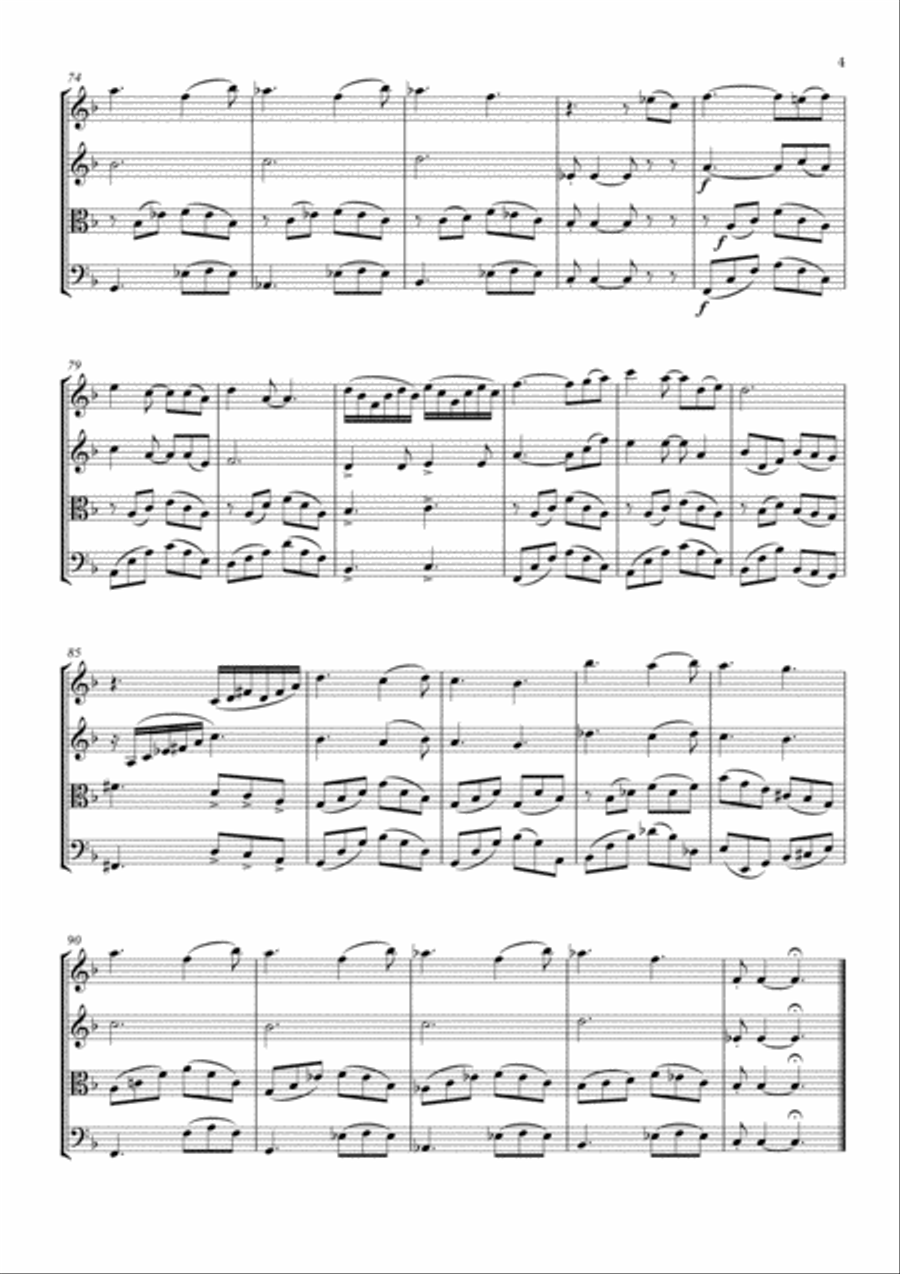 We Are The Champions We Are The Champions String Quartet scores gallery preview page 5