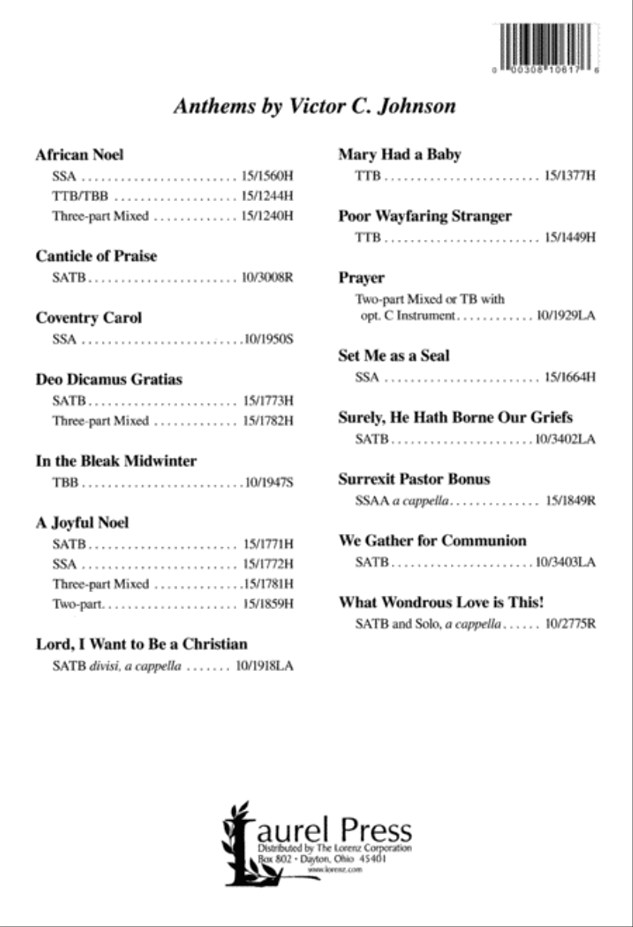 We Gather for Communion 4-Part scores gallery preview page 8