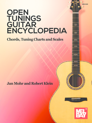 Book cover for Open Tunings Guitar Encyclopedia Chords, Tuning Charts and Scales