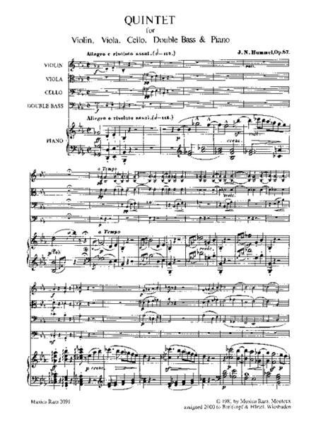 Piano Quintet in E flat minor Op. 87