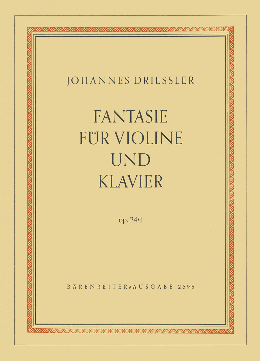 Fantasia for Violin and Piano op. 24/1