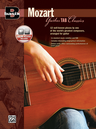 Book cover for Basix Guitar TAB Classics -- Mozart