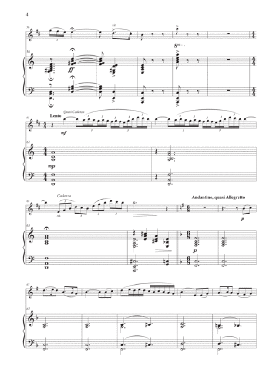 Scheherazade for Clarinet and Piano Chamber Music scores gallery preview page 4