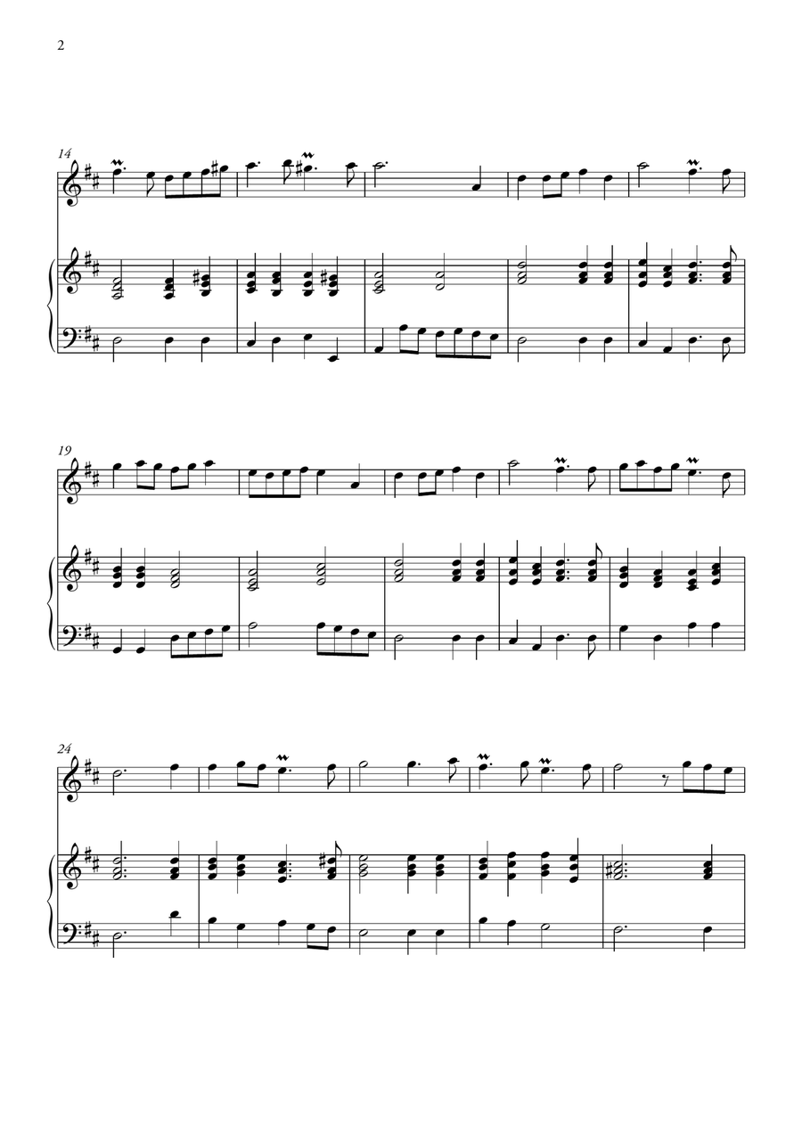 Te Deum Prelude (for Violin and Piano) Small Ensemble scores gallery preview page 2