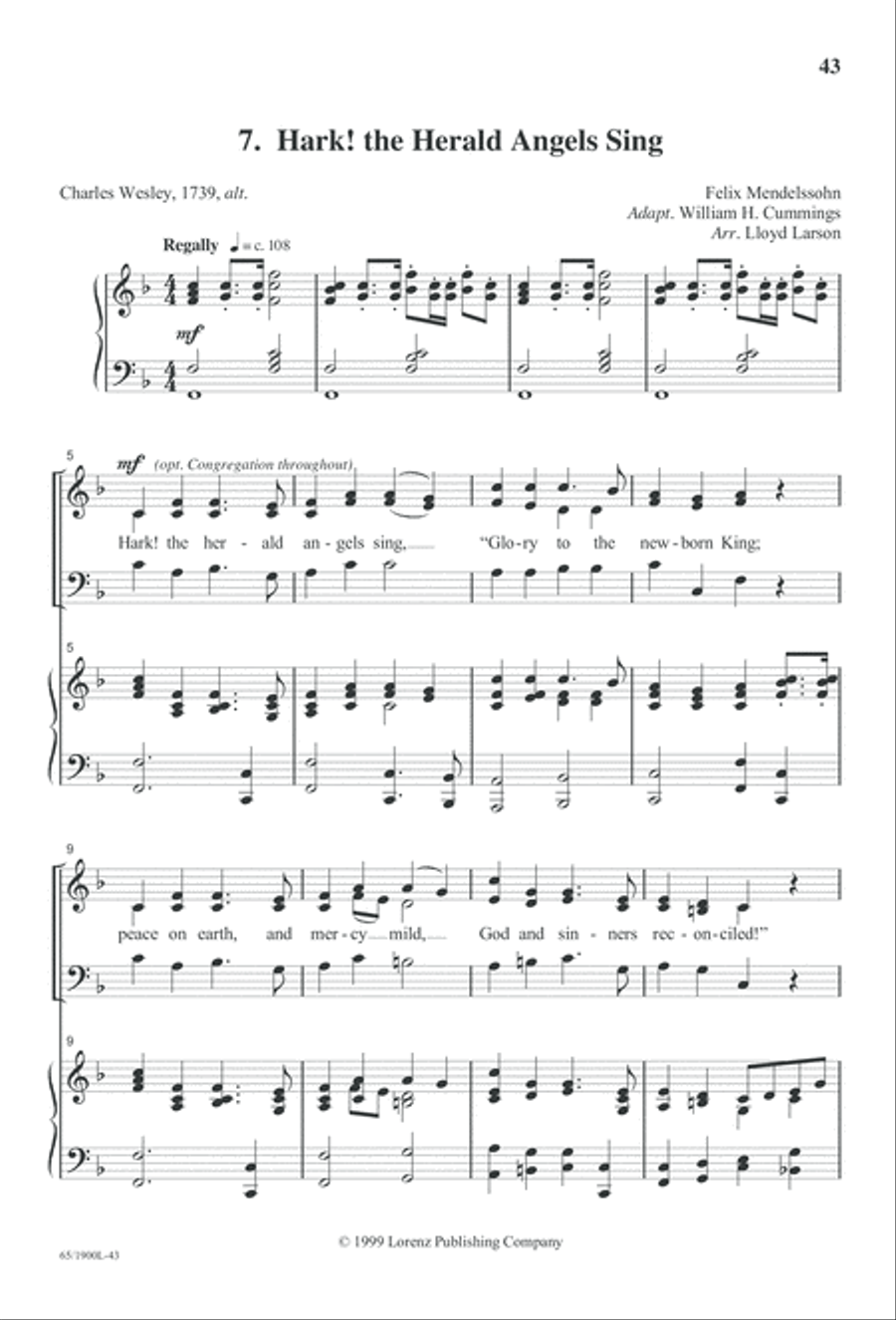 Love's Pure Light 3-Part scores gallery preview page 45