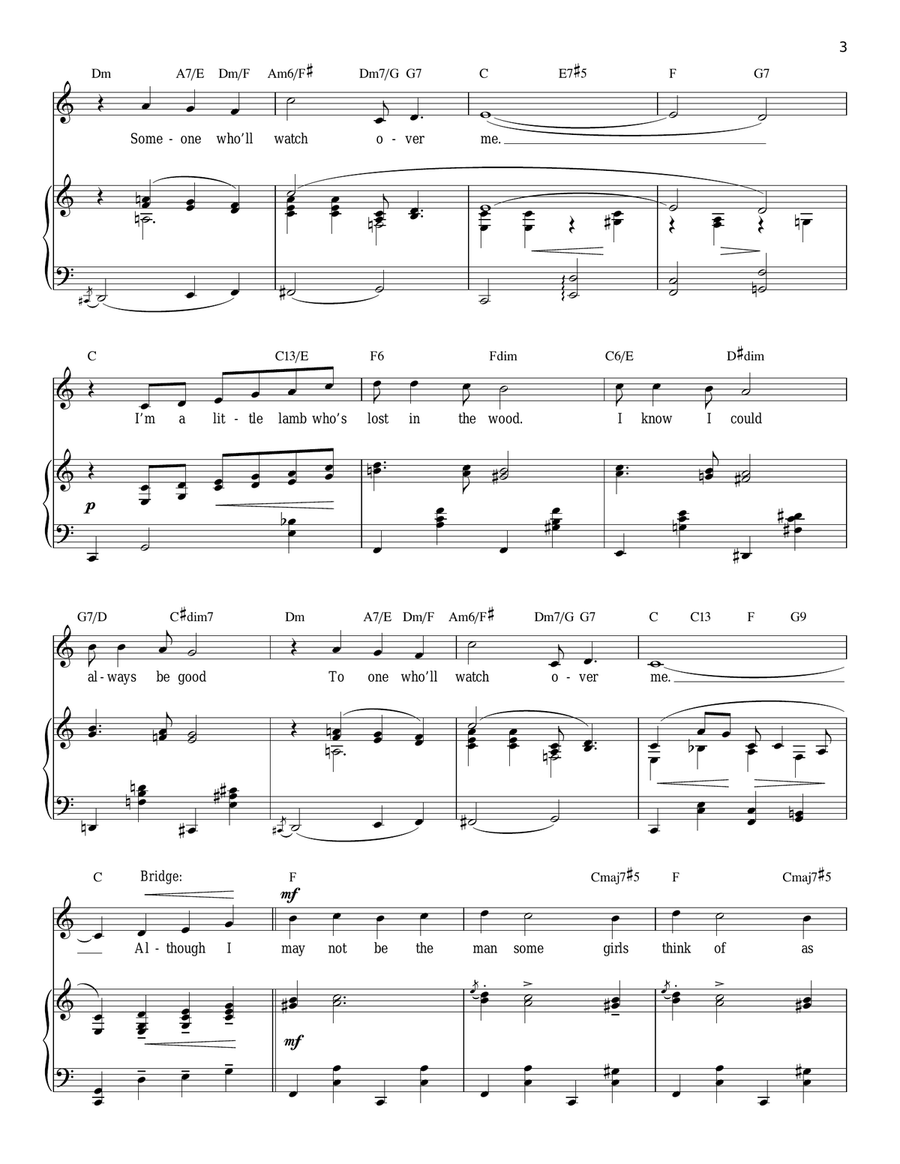 Someone To Watch Over Me (from Oh, Kay!) [Men's version] Baritone Horn TC scores gallery preview page 3