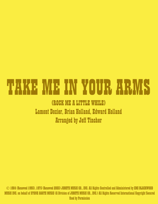 Book cover for Take Me In Your Arms (rock Me A Little While)