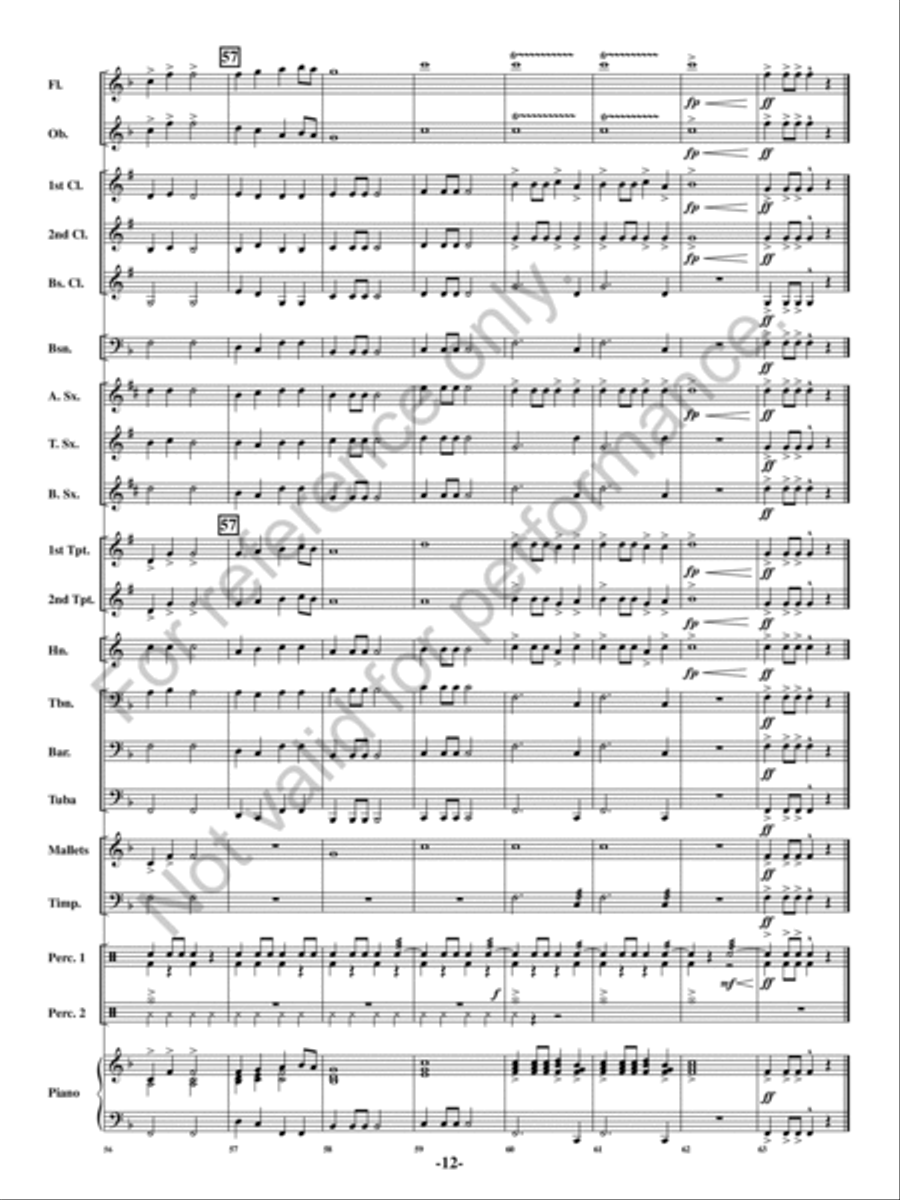 Chanson de Noel Chanson de Noel Concert Band scores gallery preview page 11