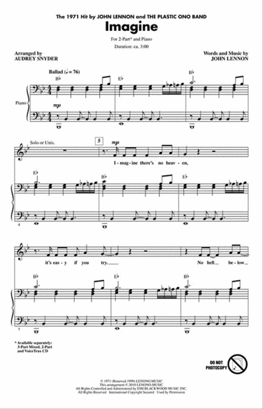 Imagine 2-Part scores gallery preview page 2