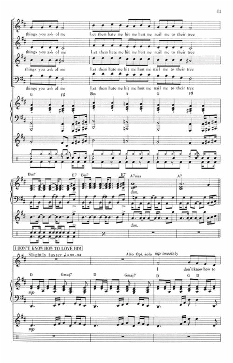 Jesus Christ Superstar, Selections from 4-Part scores gallery preview page 6