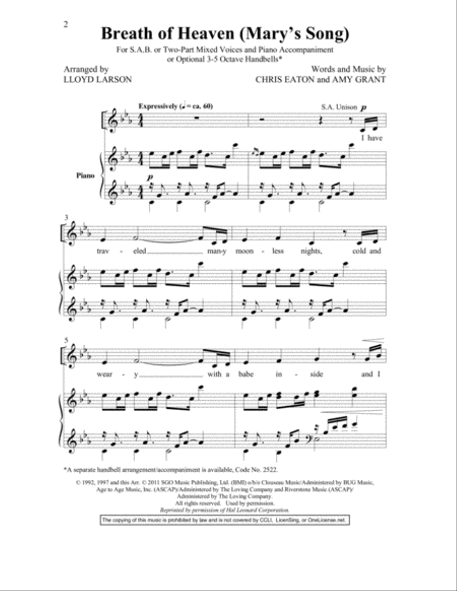 Easy Settings 1 Easy Settings 1 3-Part scores gallery preview page 2
