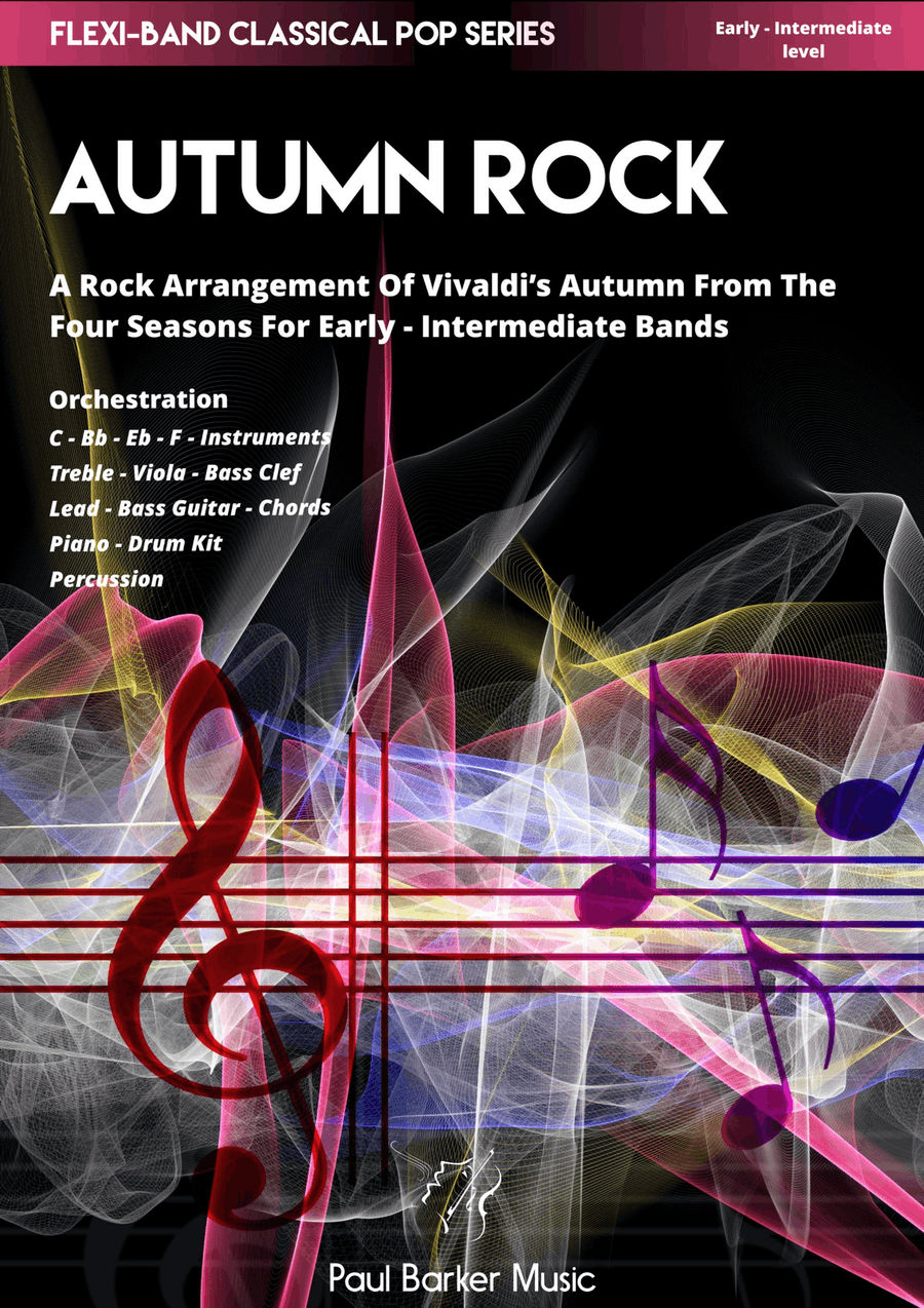 Vivaldi's 4 Seasons Autumn Rock (Flexible Instrumentation) Concert Band scores gallery preview page 1