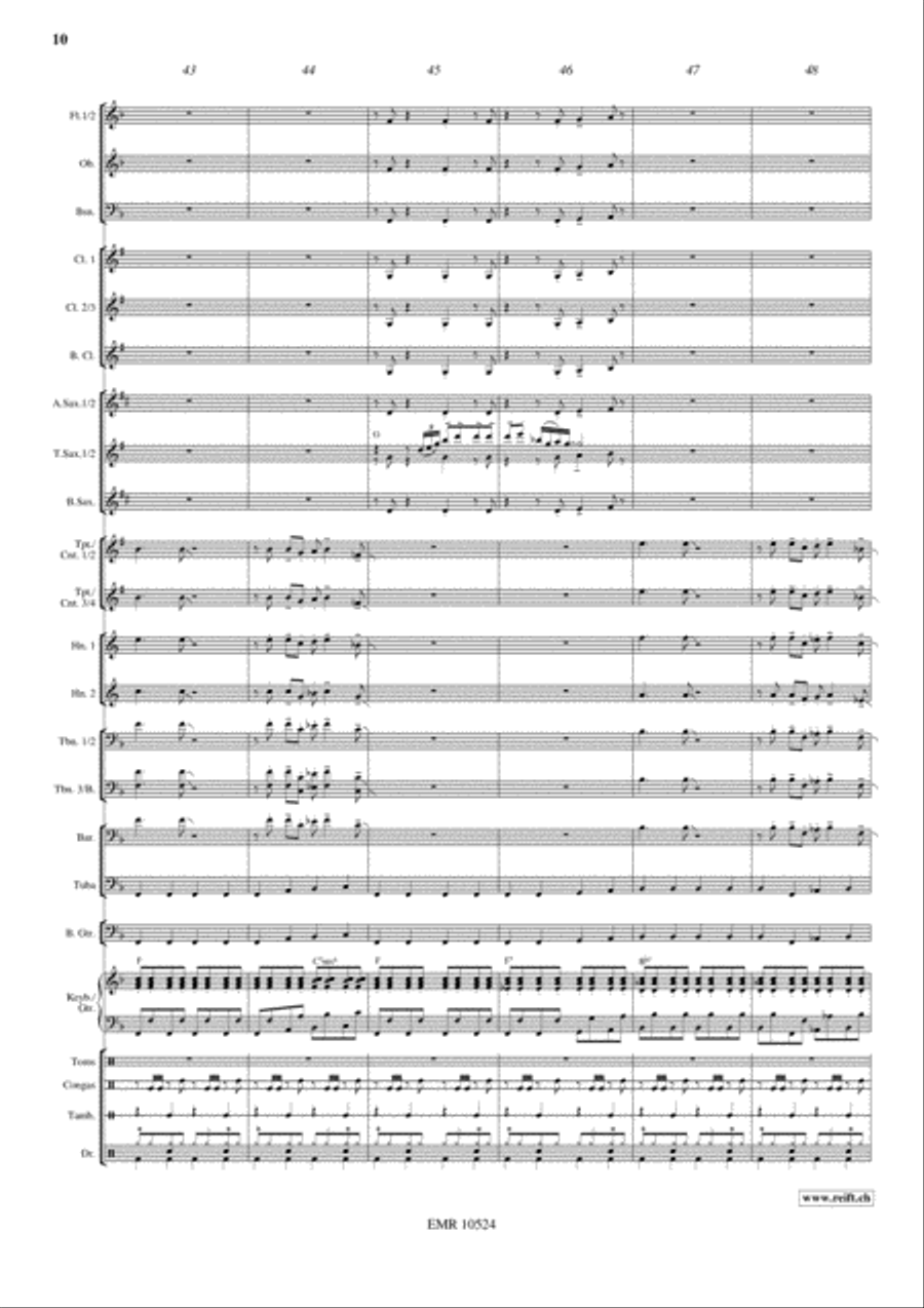 Disco Lady Disco Lady Concert Band scores gallery preview page 11