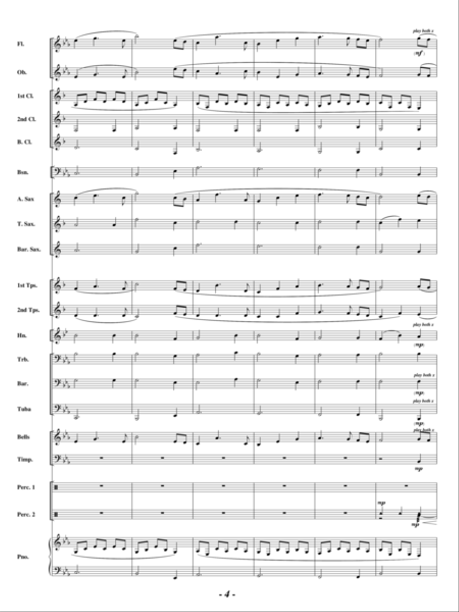 Shades of Gold Concert Band scores gallery preview page 3