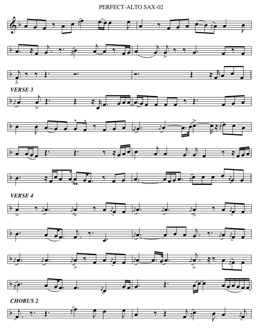 Perfect Alto Saxophone scores gallery preview page 2