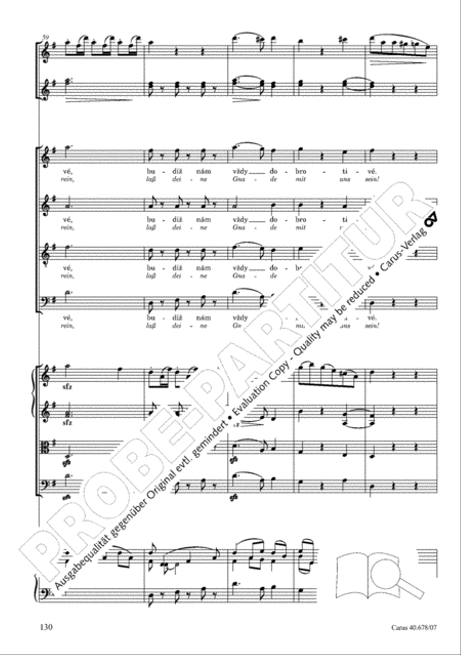 Missa pastoralis bohemica 4-Part scores gallery preview page 143