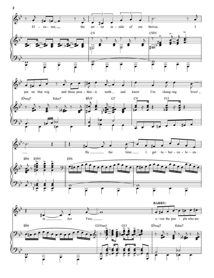 Changing Lives (from The Prom: A New Musical) Voice scores gallery preview page 2