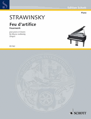 Book cover for Stravinsky Feu D'artifice Op4
