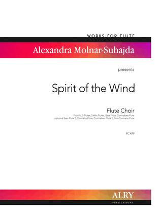 Book cover for Spirit of the Wind for Flute Choir