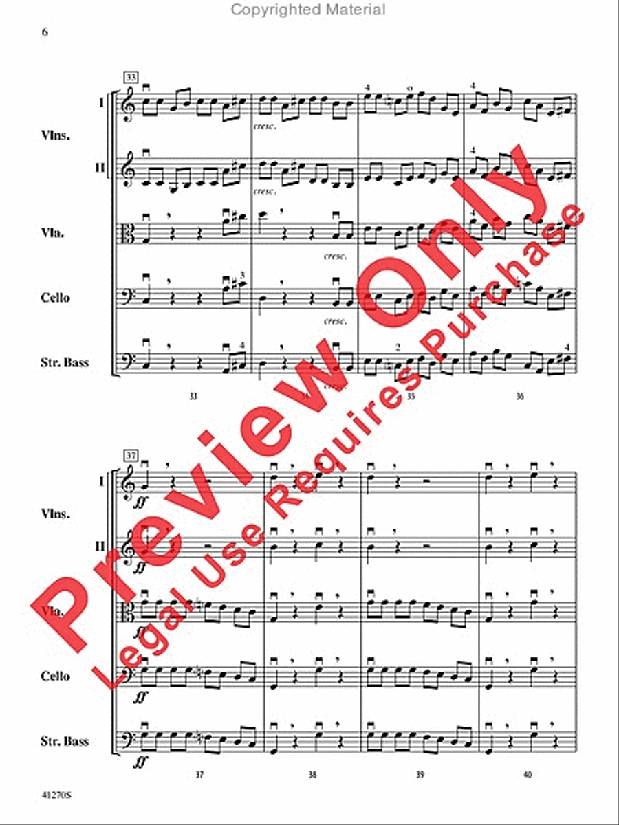 Symphony No. 1 String Orchestra scores gallery preview page 6
