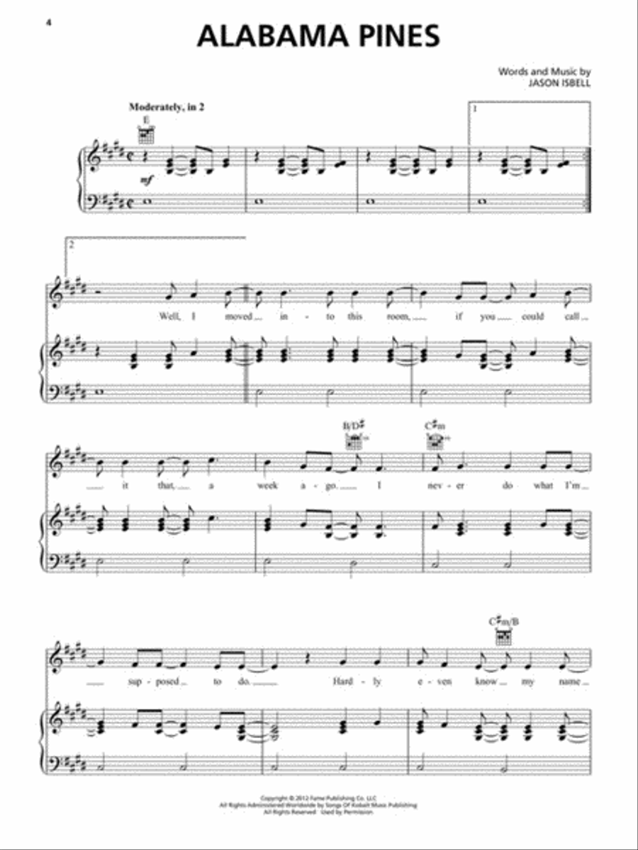 The Americana Songbook Piano, Vocal, Guitar scores gallery preview page 4
