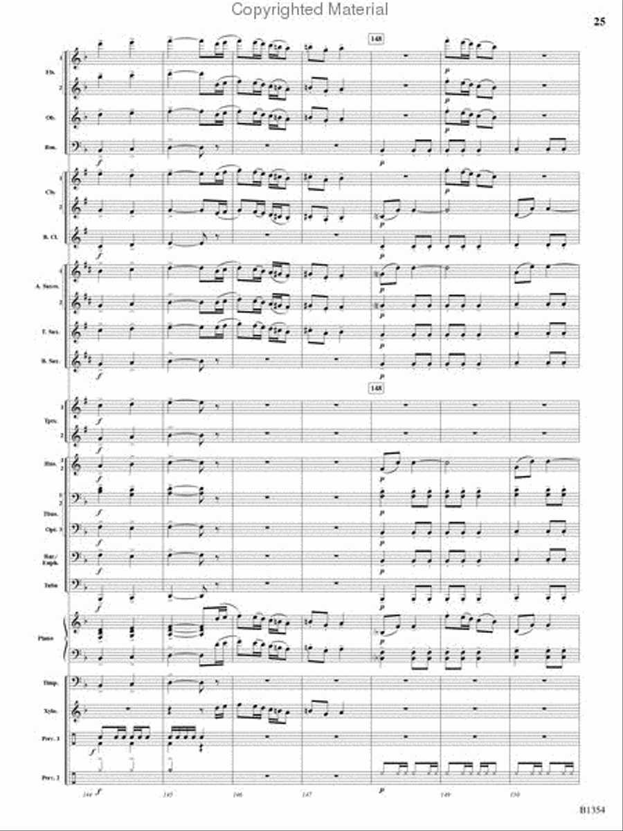 Buccaneer Hornpipe Concert Band scores gallery preview page 24