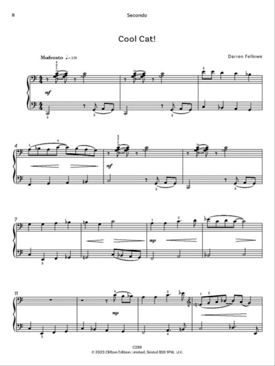 Blue for Two Blue for Two Piano Duet scores gallery preview page 2