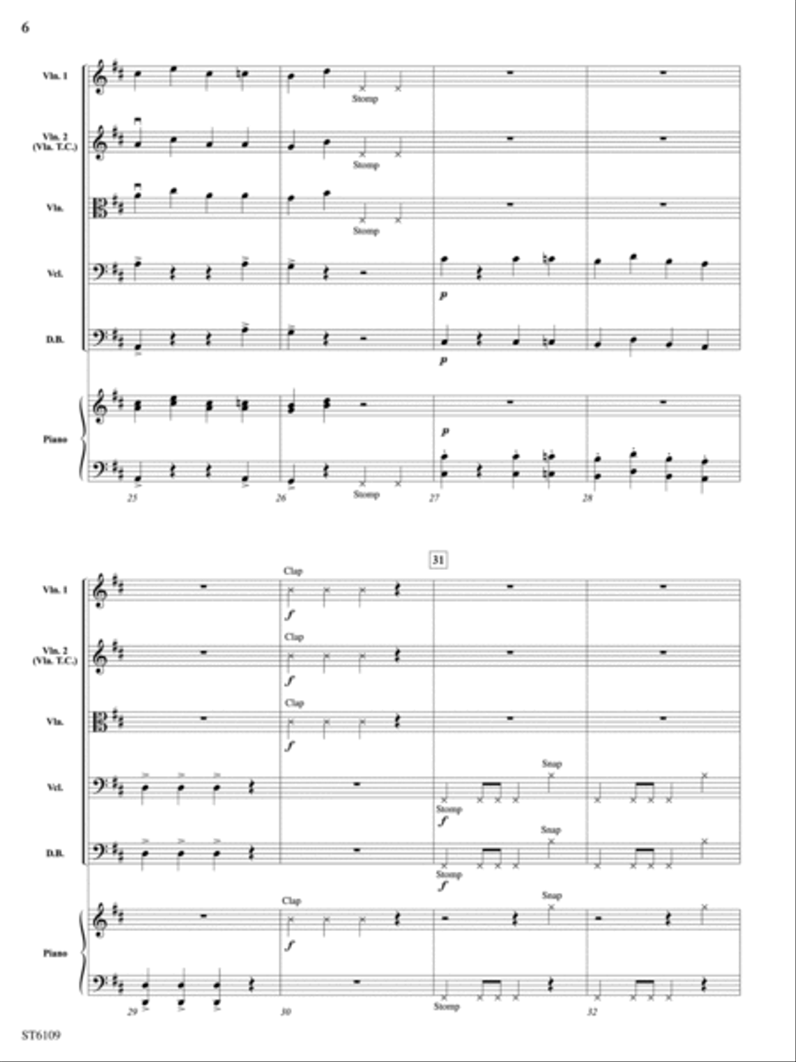 Rhythm 'n' Blues: Score Rhythm 'n' Blues: Score String Orchestra scores gallery preview page 6