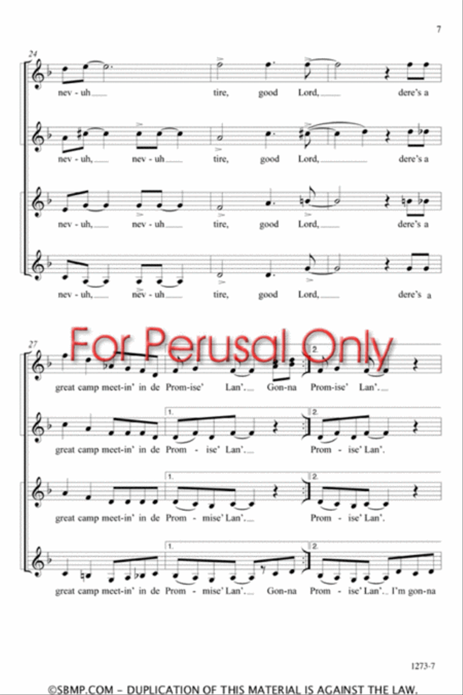 Walk Together Children - SSAA Octavo SSAA scores gallery preview page 6