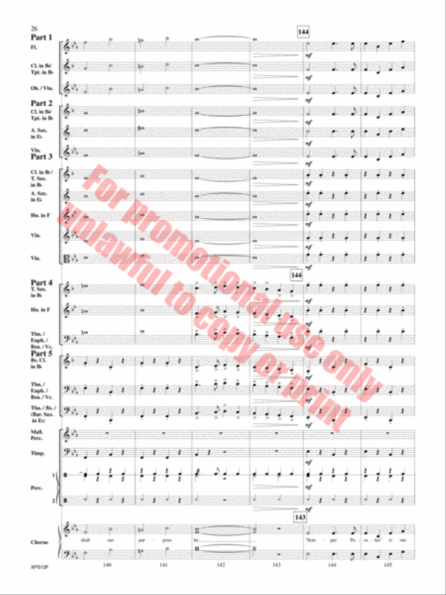 Armed Forces The Pride of America! Concert Band scores gallery preview page 27