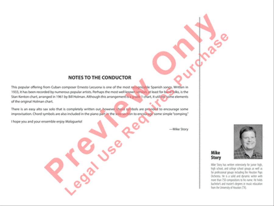 Malagueña Jazz Ensemble scores gallery preview page 3