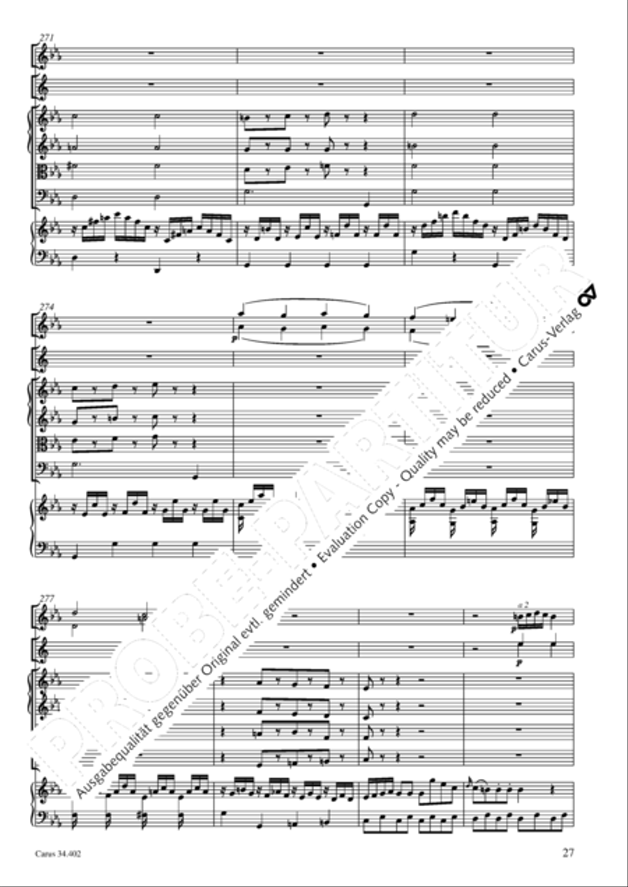 Concerto grosso for cembalo or piano Horn scores gallery preview page 28