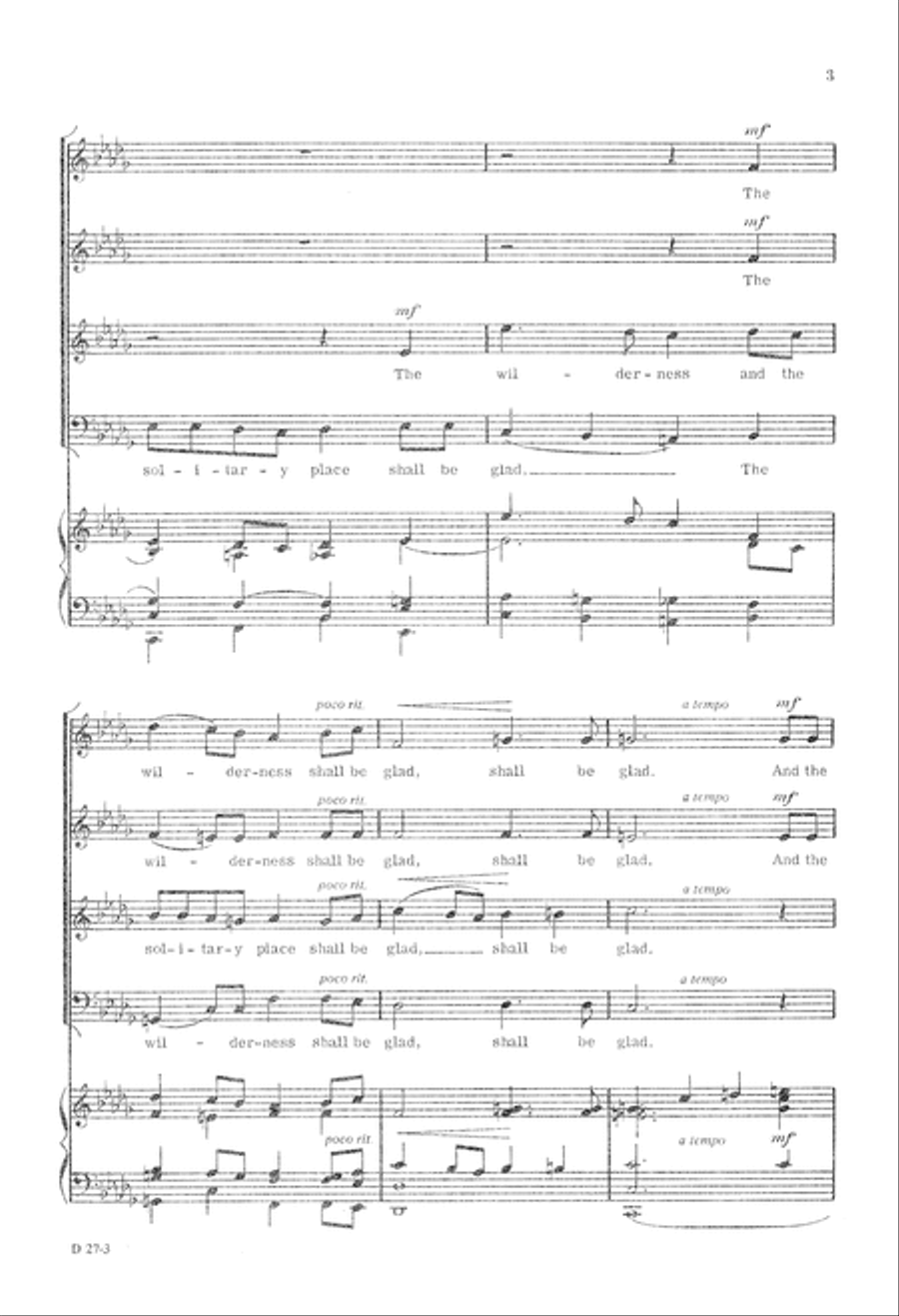 The Desert Shall Rejoice 4-Part scores gallery preview page 4
