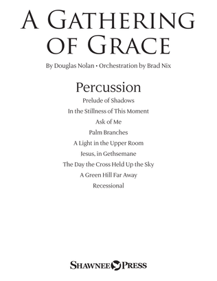 Book cover for A Gathering of Grace - Percussion