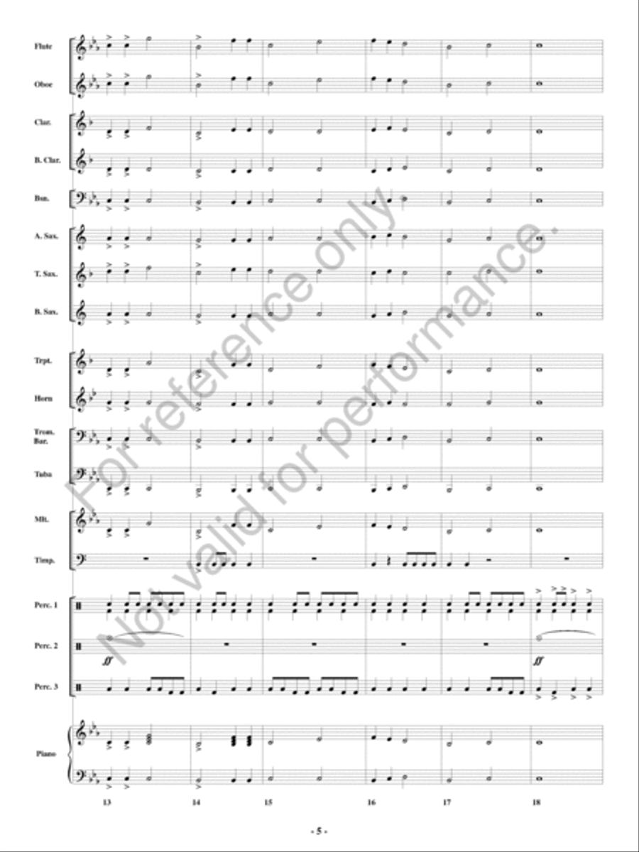 Epic Battle 3000 Concert Band scores gallery preview page 6