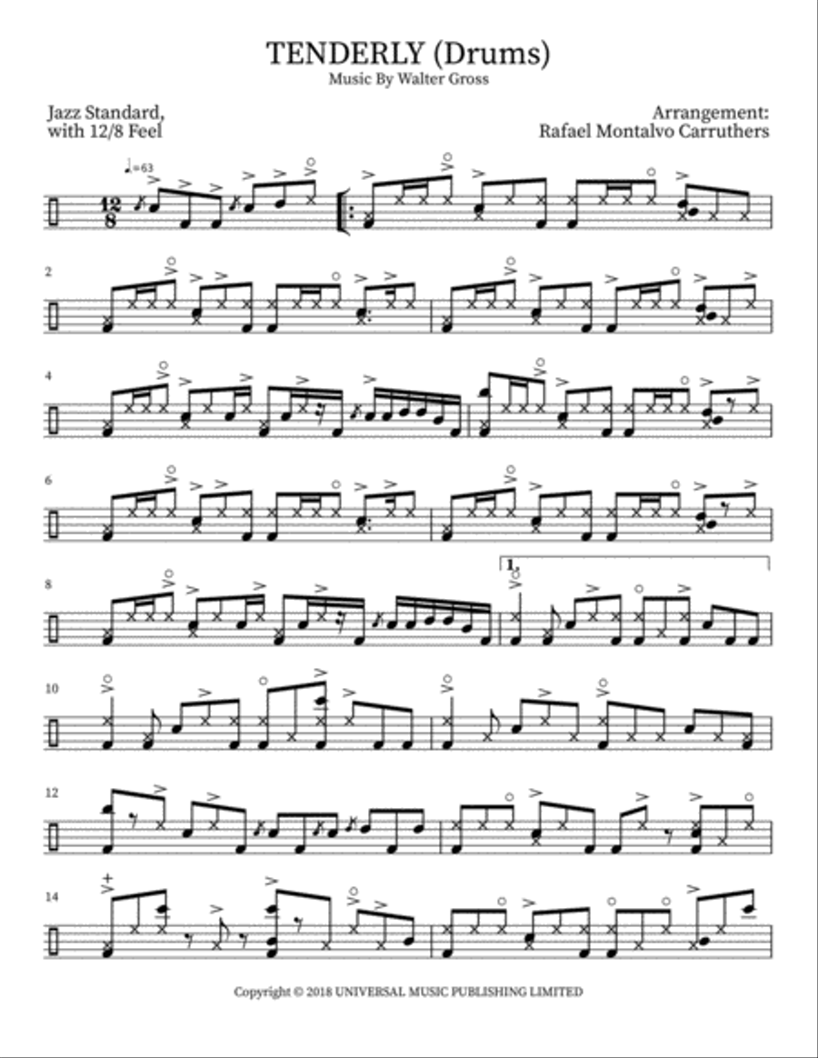 Tenderly Small Ensemble scores gallery preview page 3