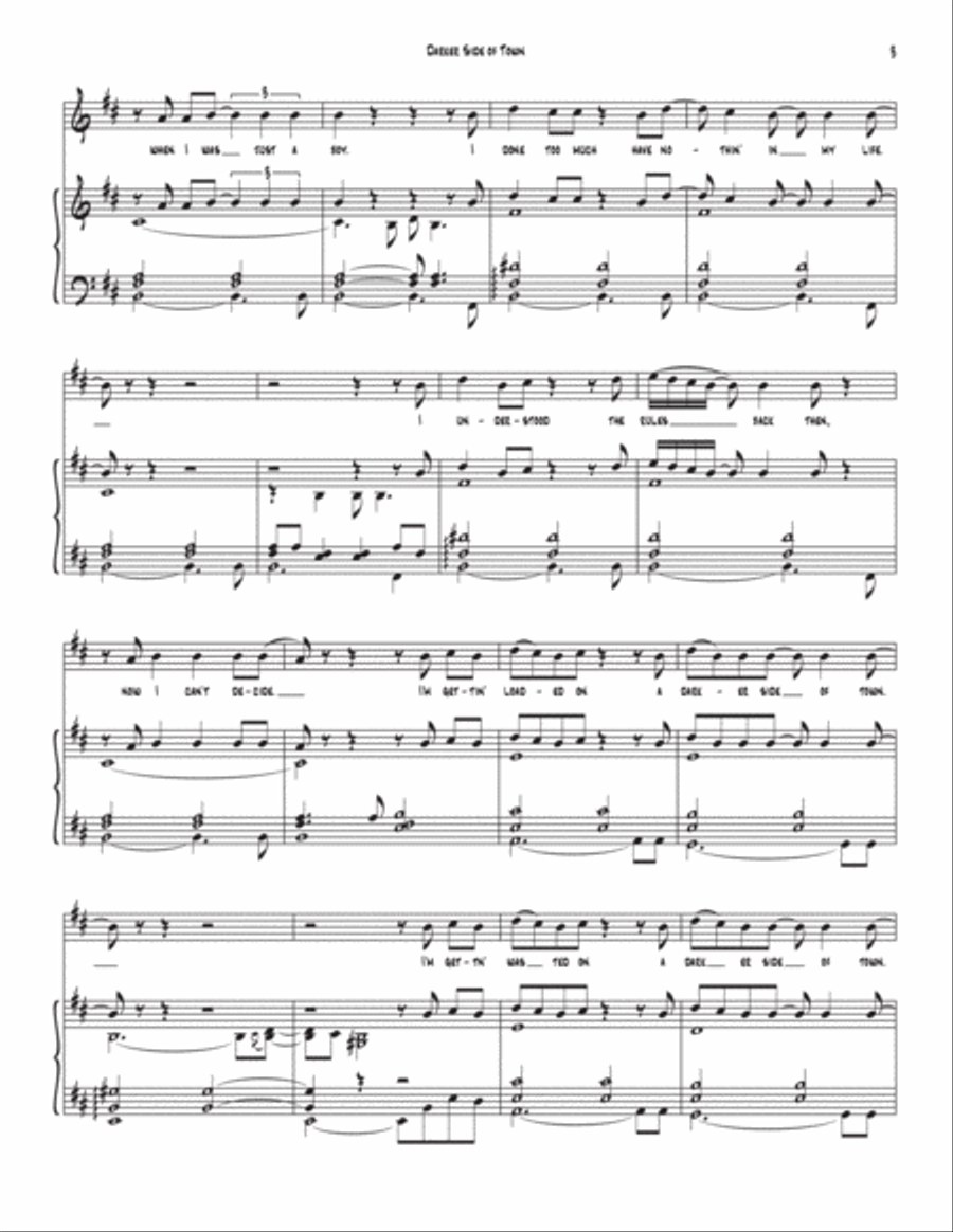 Darker Side Of Town Voice scores gallery preview page 3