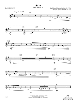 Aria: 2nd B-flat Trumpet