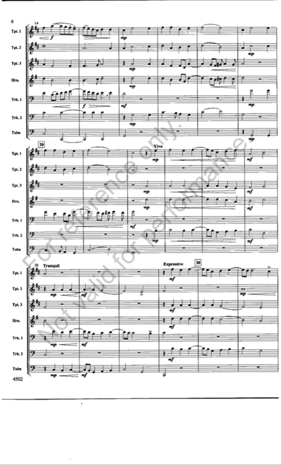 Kyrie, Gloria & Benedictus Chamber Music scores gallery preview page 6