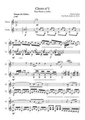 Choro nº1 for Flute and guitar