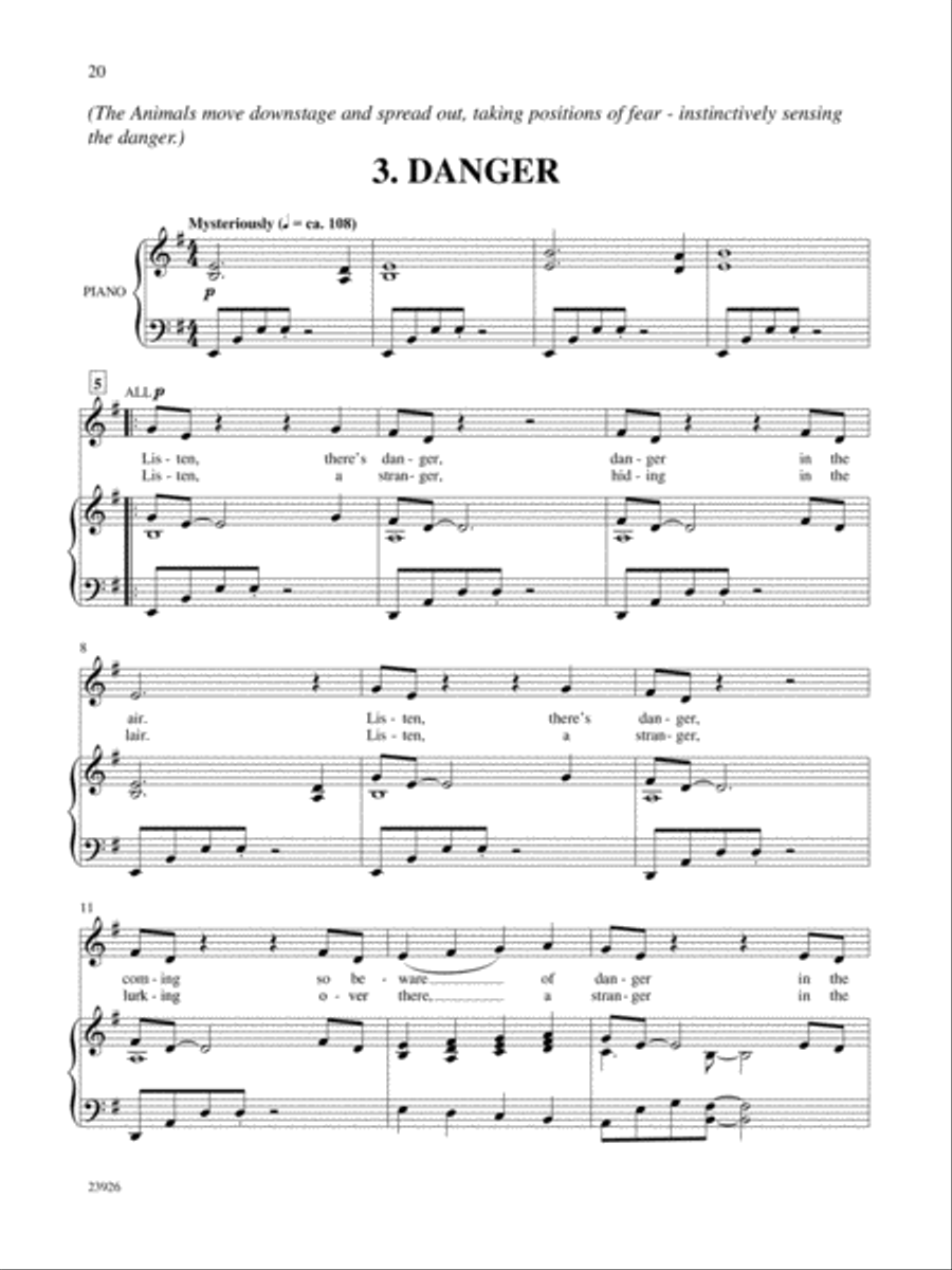 Welcome to the Jungle - CD Kit Unison Choir scores gallery preview page 7