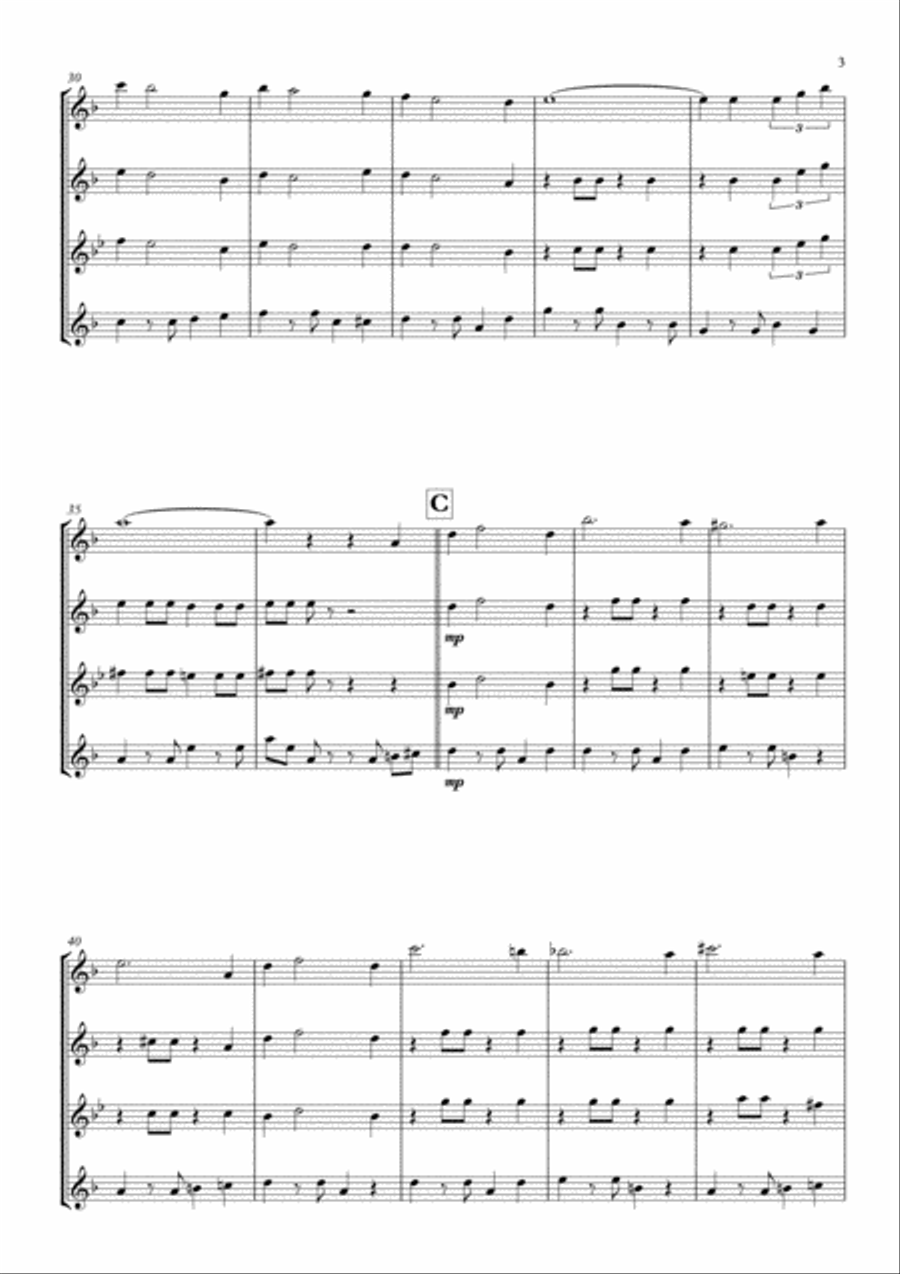 From Russia With Love Woodwind Quartet scores gallery preview page 5