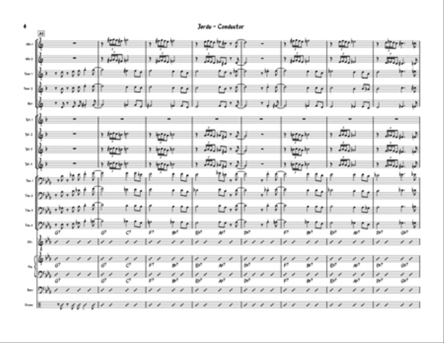 Jordu Jazz Ensemble scores gallery preview page 4