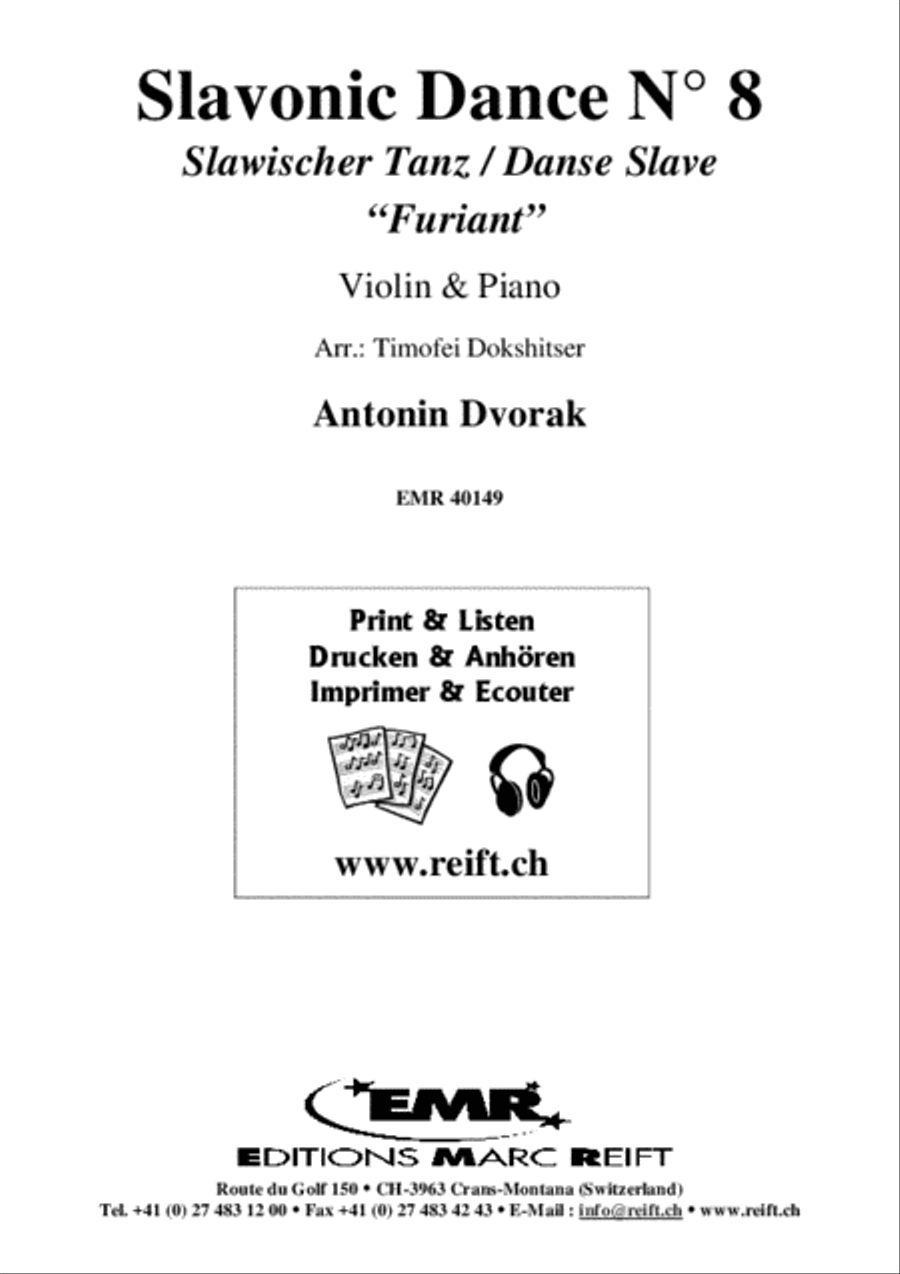 Slavonic Dance No. 8 Violin Solo scores gallery preview page 2