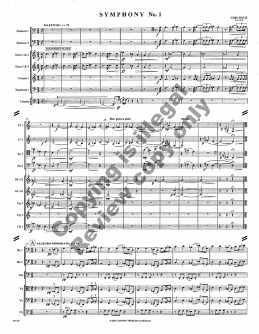 Symphony No. 1 Full Orchestra scores gallery preview page 3