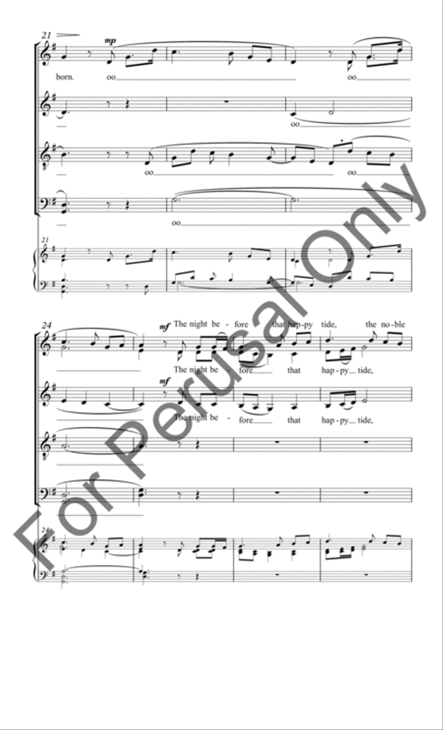 Wexford Carol Divisi scores gallery preview page 5