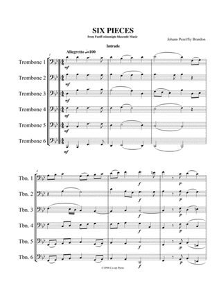 Six Pieces for Trombone Sextet